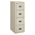 FireKing® Patriot 31-5/8"D Vertical 4-Drawer Legal-Size File Cabinet, Parchment, Dock To Dock Delivery 1 thumbnail image