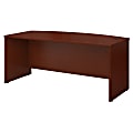Bush Business Furniture Components Bow Front Desk, 72"W x 36"D, Mahogany, Standard Delivery