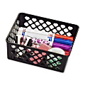 OIC® Plastic Supply Baskets, Small Size, 2 3/8" x 6 1/8" x 5", 30% Recycled, Black, Pack Of 3 1 thumbnail image