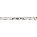 Universal Ruler with Cork Back - 12" Length - 1/16 Graduations - Metric Measuring System - Stainless Steel - 1 Each - Silver 1 thumbnail image