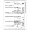 ComplyRight® 1099-INT Tax Forms, 2-Up, Recipient Copy B, Laser, 8-1/2" x 11", White, Pack Of 100 Forms