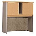 Bush Business Furniture Office Advantage Hutch 36"W, Light Oak/Sage, Premium Installation