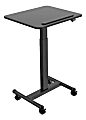 FlexiSpot MT3 Mobile Height-Adjustable Desk, 45"H x 23-5/8"W x 20-1/2"D, Black