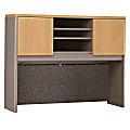 Bush Business Furniture Office Advantage Hutch 48"W, Light Oak/Sage, Premium Installation