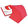 Universal Slash Cut Binder Pockets - Letter - 10 / Pack - Red 1 thumbnail image