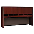 Bush Business Furniture Components 4 Door Hutch, 72"W, Mahogany, Standard Delivery
