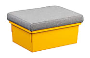 Storsystem Standard Width Double Depth Storseat Short, 16 3/4"H x 8 1/2"W x 12"D, Primary Yellow/Light Gray 1 thumbnail image