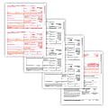 ComplyRight 1099-MISC Tax Forms, 4-Part, 2-Up, Copies A/B/C, Laser, 8-1/2" x 11", Pack Of 50 Form Sets