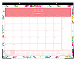 Blue Sky™ Day Designer Monthly Academic Desk Pad Calendar, 17" x 22", 50% Recycled, Peyton White, July 2018 to June 2019 1 thumbnail image