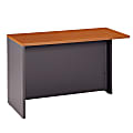 Bush Business Furniture Components Return Bridge, 48"W, Auburn Maple/Graphite Gray, Standard Delivery
