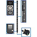 Tripp Lite PDU 8.6/12.6kW 3-Phase Vertical PDU Strip 208V Outlets (51 C13) - 51 x IEC 60320 C13 - 200 V AC, 208 V AC, 220 V AC, 230 V AC, 240 V AC - 12.60 kVA - 0U - Vertical Rackmount 1 thumbnail image