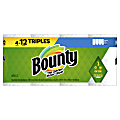 Bounty Select-A-Size 2-Ply Triple-Roll Paper Towels, 5-7/8" x 11", White, 135 Sheets Per Roll, Pack Of 4 Rolls 1 thumbnail image