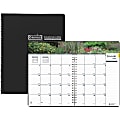 House of Doolittle Earthscapes Gardens Monthly Planner - Yes - Monthly - 1 Year - January 2019 till December 2019 - 1 Month Double Page Layout - 7" x 10" - Wire Bound - Paper - Black - Non-refillable
