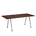 Iceberg OfficeWorks™ Freestyle Table Adjustable-Height Leg Set, Silver/Chrome, Set Of 2