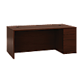 HON® 10500 72" W Right-Pedestal Computer Desk, Mahogany 1 thumbnail image