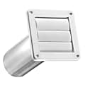 Lambro® 4" Plastic Louvered Vent For 4" Exhaust Applications, White, LAO267W 1 thumbnail image