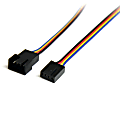StarTech.com 12in 4 Pin Fan Power Extension Cable - Extend the connection distance of a 4-pin cooling fan by 12 inches - FAN4EXT12 1 thumbnail image