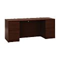 HON 10500 Series Double Pedestal Credenza with Kneespace - 72"x24"x29.5" - 4x File Drawer(s) - Double Pedestal - 105900NN 1 thumbnail image