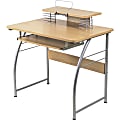 Lorell® Multi-Function Computer Desk, Maple