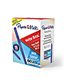 Paper Mate® Write Bros. Ballpoint Stick Pens, Medium Point, 1.0 mm, Blue Barrel, Blue Ink, Pack Of 60