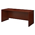 Bush Business Furniture Components Office Desk 72"W x 30"D, Mahogany, Premium Installation
