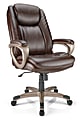 Realspace® Treswell Bonded Leather High-Back Executive Office Chair, Brown/Champagne, BIFMA Compliant 1 thumbnail image