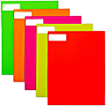 JAM Paper® Mailing Address Labels, Rectangle, 1" x 2-5/8", Assorted Neon Colors, 120 Labels Per Pack, Case Of 5 Packs