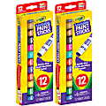 Crayola Washable Paint Sticks, 8 mL, Assorted, Pack Of 12 Paints, Set Of 2 Packs 1 thumbnail image