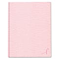 Rediform A10PNK2 Large Executive Ribbon Notebook - 150 Sheets - Sewn - Ruled - 18 lb Basis Weight - 8 1/2" x 11" - White Paper - Pink Cover - Hard Cover - Recycled - 1Each 1 thumbnail image