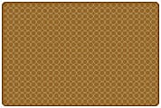 Carpets for Kids® KIDSoft™ Comforting Circles Tonal Solid Rug, 4’ x 6', Brown/Tan