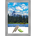 Amanti Art Flair Polished Nickel Picture Frame, 24" x 34", Matted For 20" x 30"