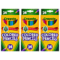 Crayola Colored Pencils, Assorted Colors, 24 Colored Pencils Per Box, Set Of 3 Boxes 1 thumbnail image