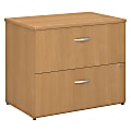 Bush Business Furniture Components 36"W Lateral 2-Drawer File Cabinet, Light Oak/Light Oak, Standard Delivery 1 thumbnail image