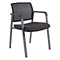 Lorell® Mesh Stackable Guest Chair, Black 1 thumbnail image