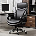 Shaquille O'Neal™ Maximos Big & Tall Ergonomic Vegan Leather High-Back Executive Office Chair, Black/Silver, BIFMA Compliant 1 thumbnail image