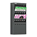 Safco® Steel Magazine Rack, 5 Pockets, 20 1/2"H x 10"W x 4"D, Black 1 thumbnail image