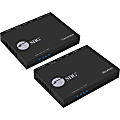 SIIG 4K HDMI HDBaseT Extender Over Single Cat5e/6 with RS-232, IR & PoC - 60m - 1 Input Device - 1 Output Device - 196.85 ft Range - 2 x Network (RJ-45) - 1 x HDMI In - 1 x HDMI Out - Serial Port - 4K - 3840 x 2160 - Twisted Pair - Category 6 1 thumbnail image