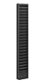 Safco® Steel Magazine Rack, 23 Pockets, 65 1/2"H x 10"W x 4"D, Black 1 thumbnail image