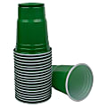 JAM PAPER Plastic Party Cups, 12 oz, Green, 20 Glasses/Pack 1 thumbnail image