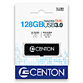 Centon Datastick Dual USB 3.0 Drive, 128GB, Black 1 thumbnail image
