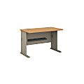 Bush Business Furniture Office Advantage Desk 48"W, Light Oak/Sage, Standard Delivery
