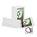 Samsill® Earth's Choice Vue 3-Ring Binder, 5" D-Rings, White 1 thumbnail image