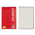 Universal® Steno Book, 6" x 9", Pitman Ruled, 60 Sheets, Red