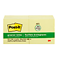 Post-it® Greener Notes, 12 Pads, 3 in x 3 in, Clean Removal, School Supplies and Office Products, Sticky Notes  - 654RP 1 thumbnail image