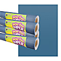 Teacher Created Resources® Better Than Paper® Bulletin Board Paper Rolls, 4' x 12', Slate Blue, Pack Of 4 Rolls