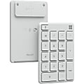 Microsoft Keypad - Wireless Connectivity - Bluetooth - 32.81 ft - 2.40 GHz Calculator Hot Key(s) - PC - CR2032 Battery Size Supported - Glacier 1 thumbnail image