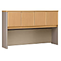Bush Business Furniture Office Advantage Hutch 60"W, Light Oak/Sage, Standard Delivery