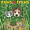2024 Willow Creek Press Humor & Comics Monthly Wall Calendar, 12" x 12", Gary Patterson's Paws n Claws, January To December