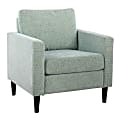 LumiSource Wendy Contemporary Accent Chair, Black/Light Green 1 thumbnail image
