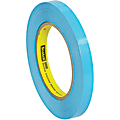Scotch® 8898 Tensilized Poly Strapping Tape, 3" Core, 0.5" x 60 Yd., Blue, Case Of 12